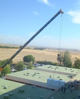 Inicio de la segunda fase de las obras de habilitación del nuevo servicio de Farmacia del Hopital Infanta Elena de Huelva.