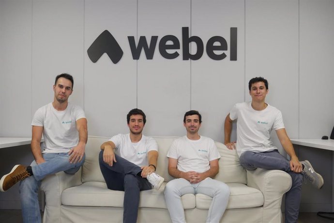 Archivo - Los fundadores de Webel: Javier Ginés Sánchez, Nacho Tejero, Guillermo Urquijo, y Carlos Estévez Rincón.