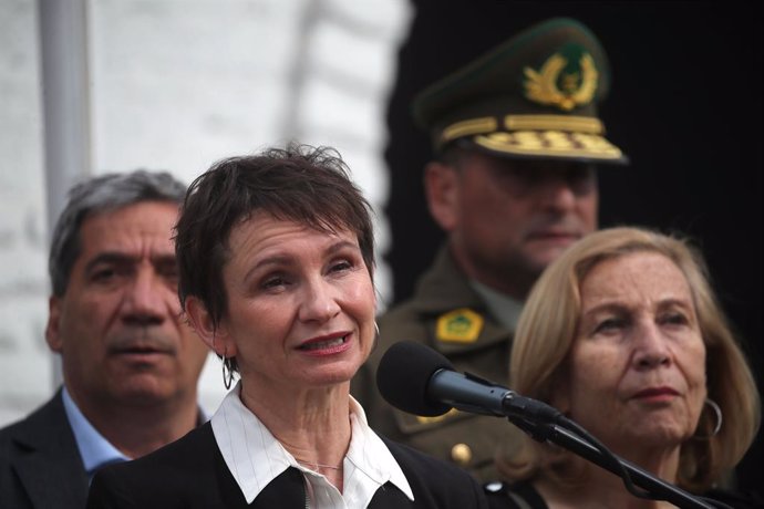 Santiago, 16 de septiembre 2024 En el marco del Plan 18 Seguro, la Ministra del interior y Seguridad Publica, inaugura la Comisaria Temporal Parque OHiggins de Carabineros. Jonnathan Oyarzun/Aton Chile