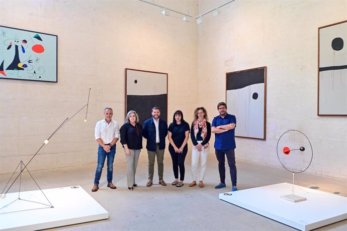 Presentación de las exposiciones organizadas por el Ayuntamiento de Palma en la Fundació Miró Mallorca con motivo de la nueva edición de la Nit de l'Art    