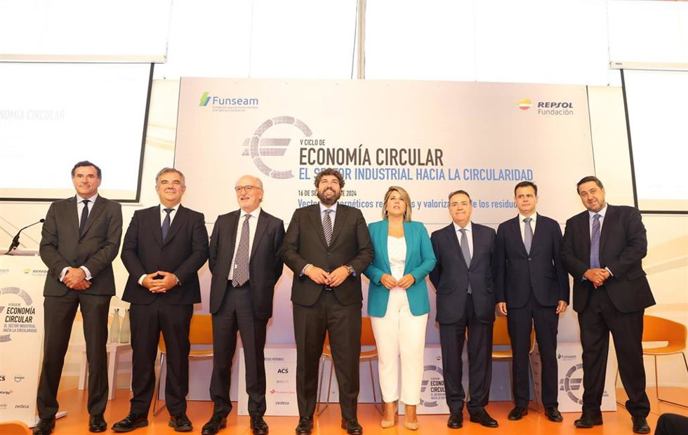 El V Ciclo de Economía Circular: El sector industrial hacia la circularidad organizado por Fundación Repsol y Funseam, celebrado hoy en Cartagena