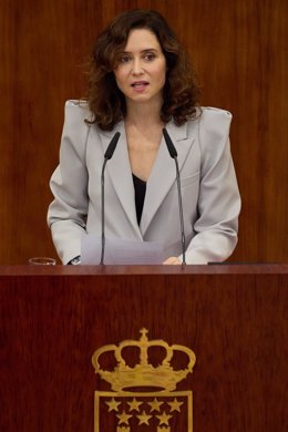 La presidenta de la Comunidad de Madrid, Isabel Díaz Ayuso