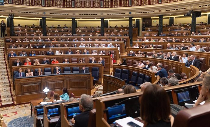 Archivo - Vista general de las votaciones durante un pleno en el Congreso de los Diputados, a 20 de junio de 2024, en Madrid (España). 