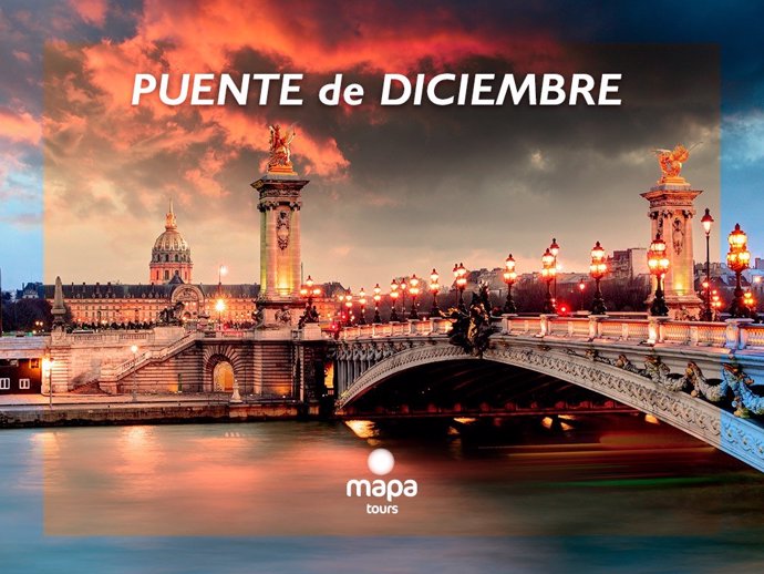 Mapa Tours lanza su programación para el puente de diciembre con circuitos a capitales europeas y mercados navideños.