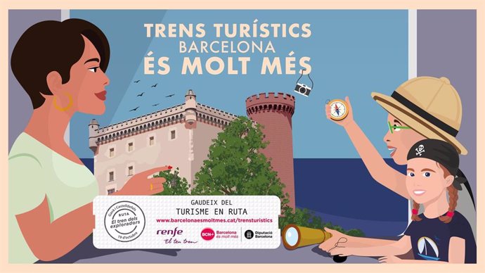 Cartel del 'Tren dels exploradors', una iniciativa de Renfe y la Diputación de Barcelona