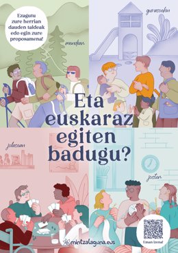 Mintzapraktikako izen-emate kanpaina abiatu da 'Eta euskaraz egiten badugu?' lelopean