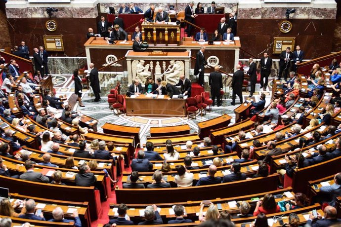 Archivo - Primera sesión de la Asamblea Nacional de Francia tras las elecciones de julio