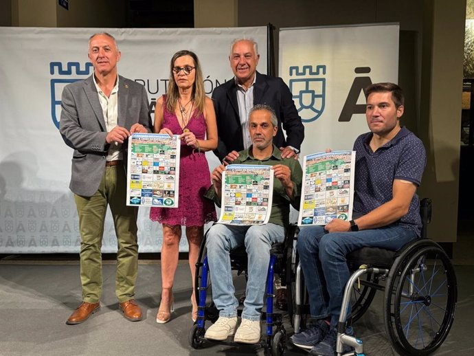 Presentación de la II Jornada Solidaria a favor de Aspaym en San Bartolomé (Ávila).