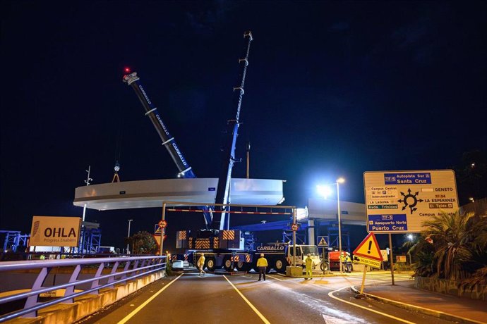 Instalación del tercer módulo del anillo peatonal del Padre Anchieta