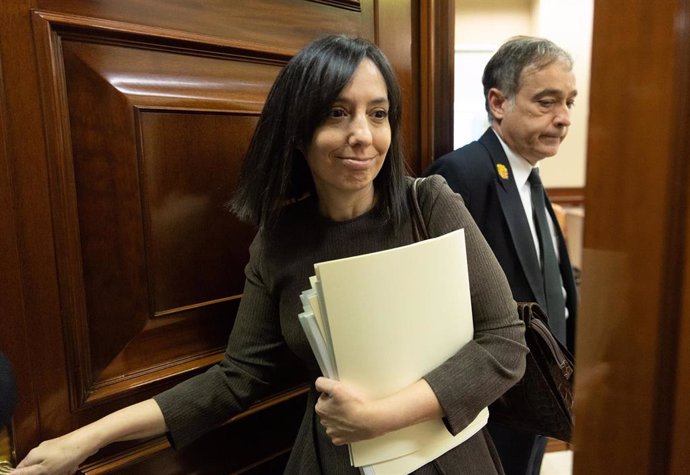 Archivo - Mercedes González, diputada del PSOE, durante la comisión de investigación por el ‘caso Koldo’ en el Congreso de los Diputados