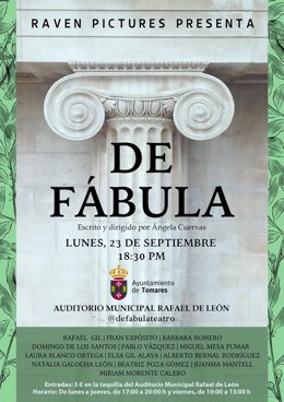 Cartel de la obra de teatro 'De Fábula', escrita y dirigida por Ángela Cuerva.