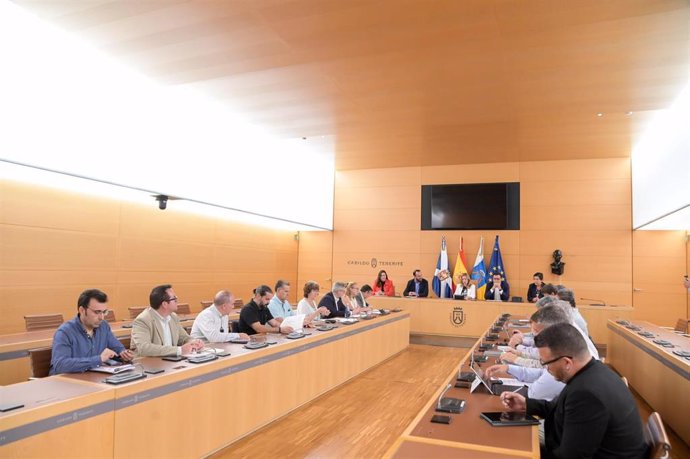 Reunión de la Comisión Permanente de Aguas de Canarias en el Cabildo de Tenerife