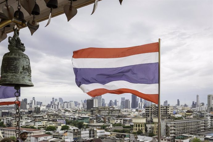 Archivo - Imagen de archivo de una bandera de Tailandia. 