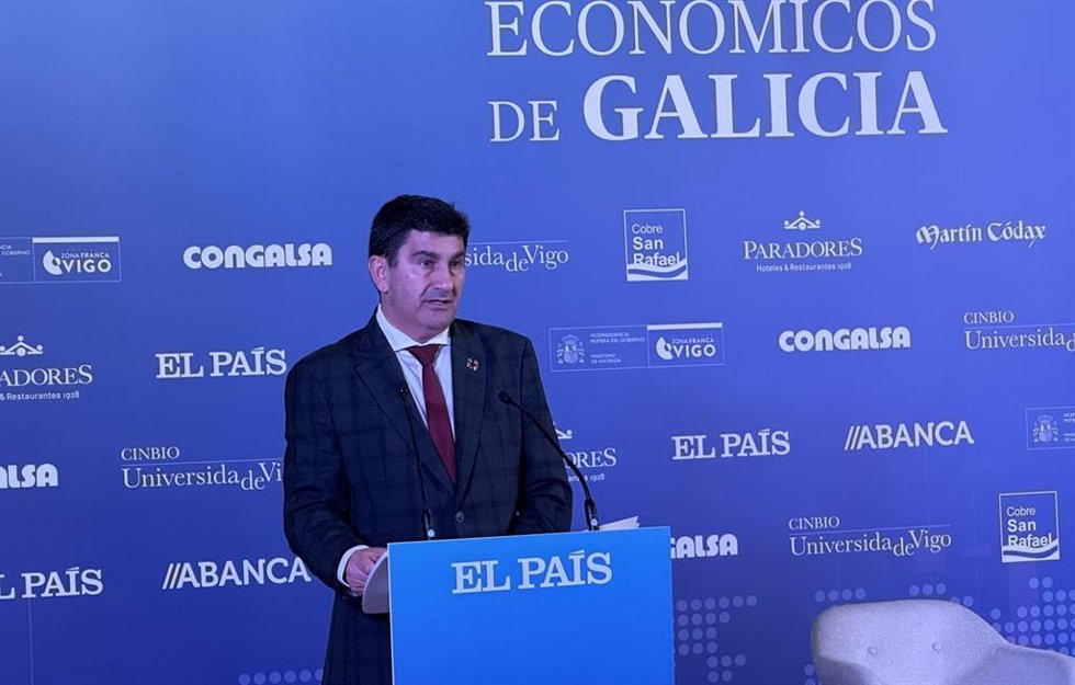 El delegado del Gobierno en Galicia, Pedro Blanco, en el foro organizado por 'El País'
