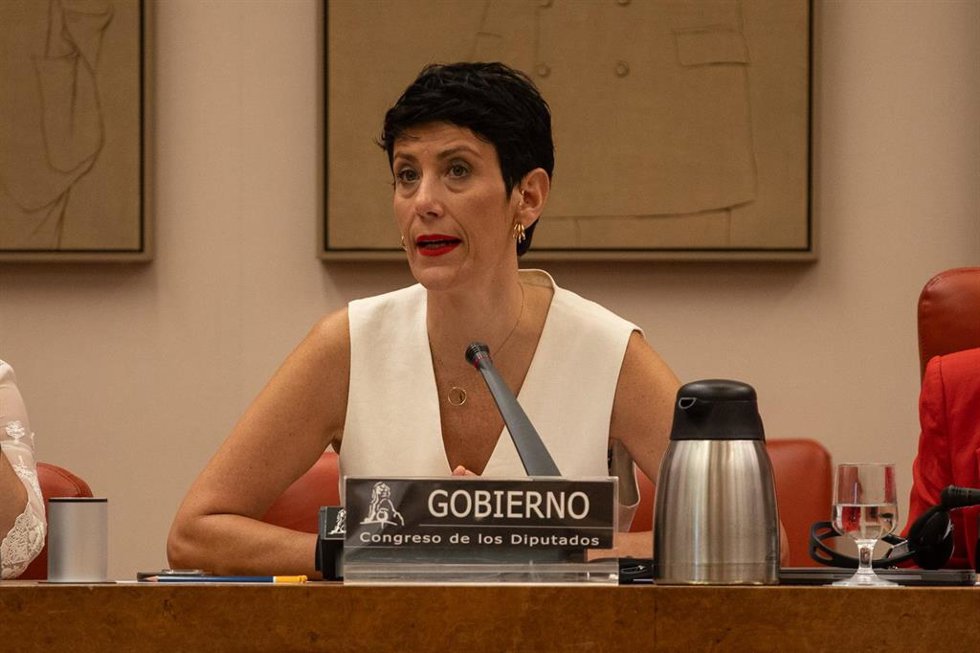 La ministra de Inclusión, Seguridad Social y Migraciones, Elma Saiz. 