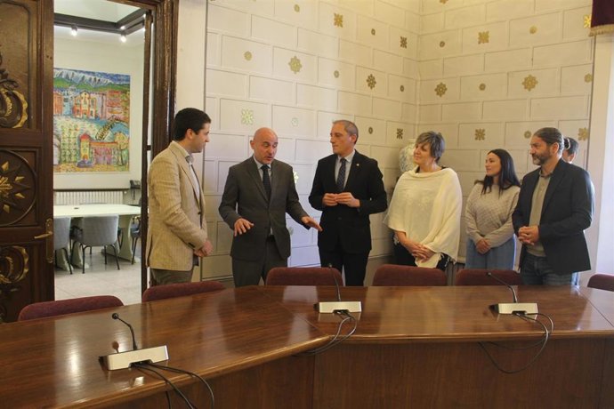 El delegado del Govern en Catalunya, Carlos Prieto, durante su visita a La Seu d'Urgell (Lleida) este martes