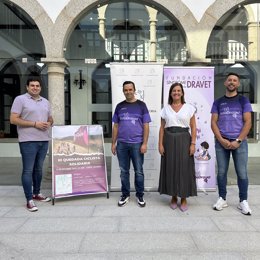 Presentación en Coria (Cáceres) de la III Quedada Ciclista 'Pedalea con el corazón'