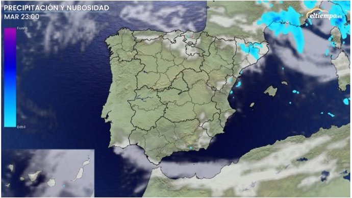 El oeste y centro peninsular tendrán cielos despejados esta madrugada para el eclipse lunar parcial, según Eltiempo.Es.