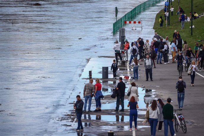 Imagen de archivo de inundaciones por el paso del temporal 'Boris' en Europa