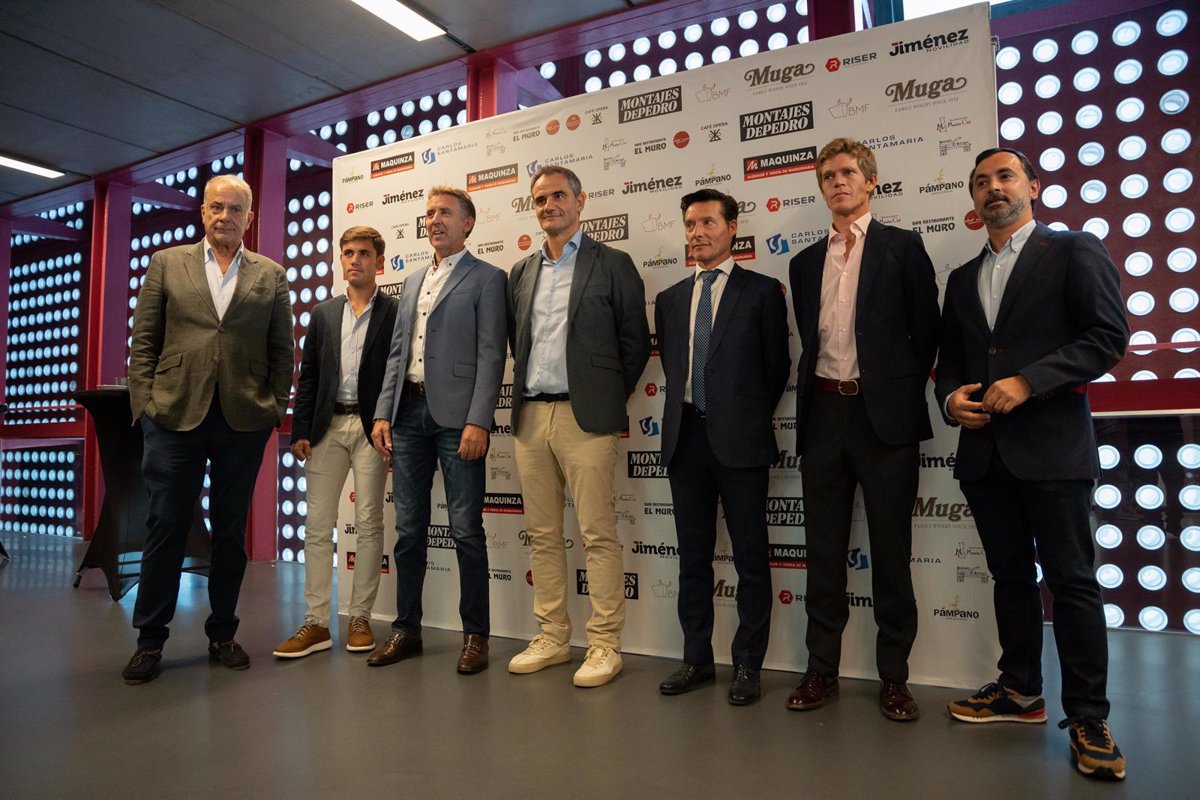 Urdiales, Pablo y Guillermo Hermoso de Mendoza y Borja Jiménez en la inauguración de la feria taurina de San Mateo 2024