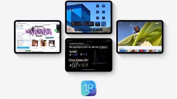 La nueva versión de sistema operativo iPadOS 18.