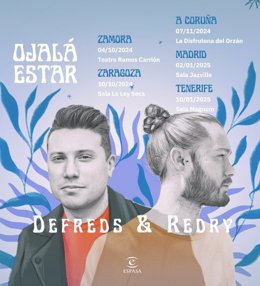 Cartel de la gira 'Ojalá estar' de Redry y Defreds