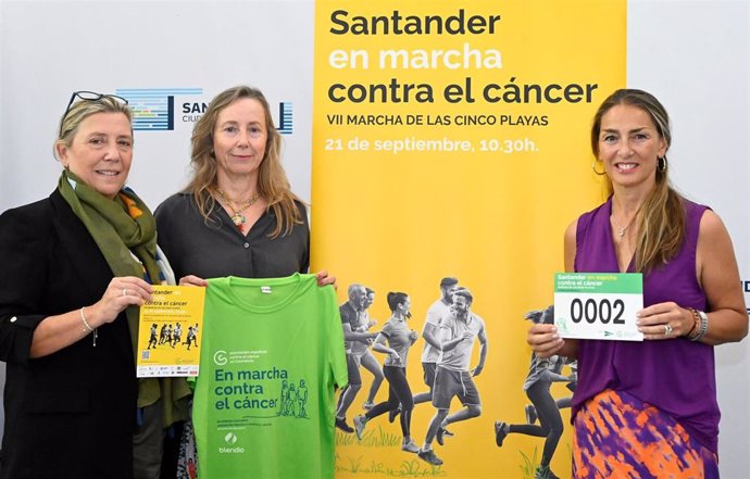 Presentación de la VII Marcha de las cinco playas' contra el cáncer