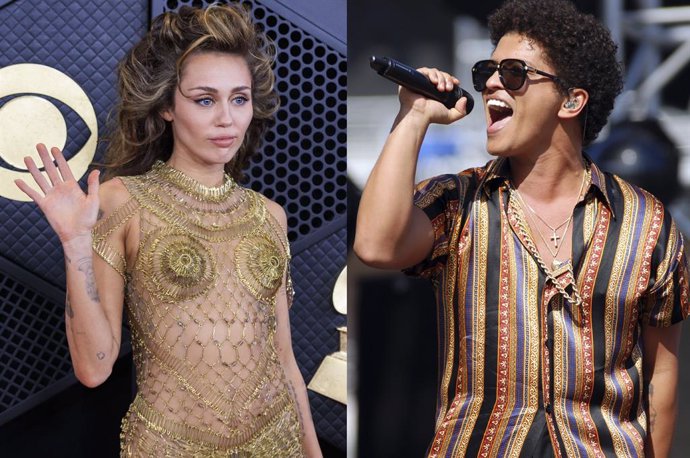 Archivo - Miley Cyrus, demandada por plagiar a Bruno Mars en su éxito Flowers