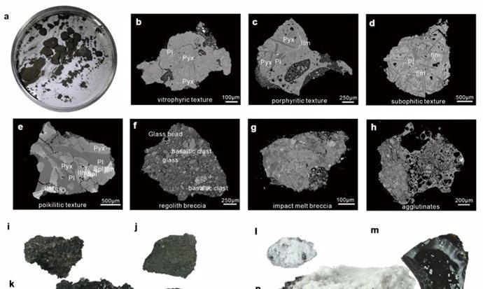 Muestras traídas del lado oculto de la Luna