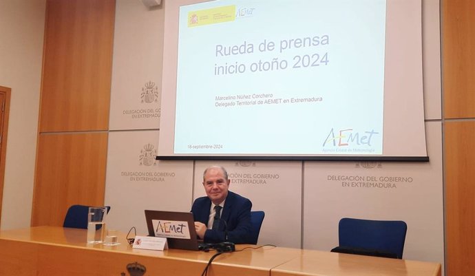 El delegado territorial de la Aemet en Extremadura Marcelino Nuñez