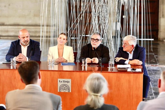 La presidenta del Govern, durante la presentación.