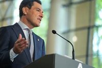 Moreno afirma que la exigencia de justicia en financiación "no va contra nadie": "No hay tierra que ame más a Cataluña"