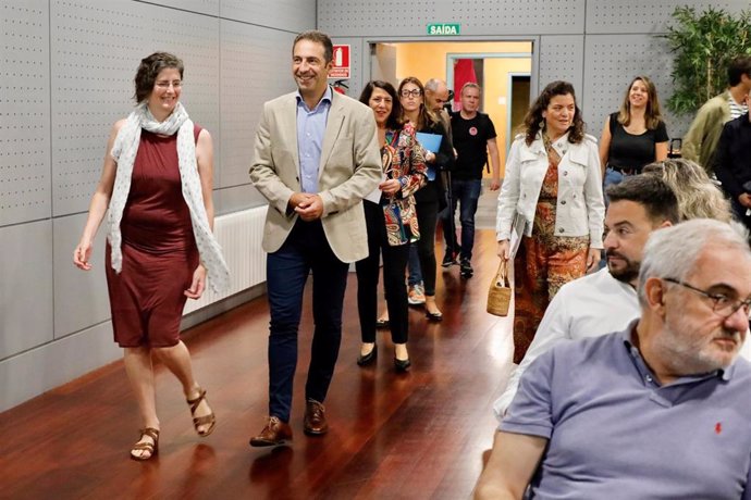 El conselleiro do Mar, Alfonso Villares, en la jornada de presentación de resultados del demostrador de Galicia y soluciones de adaptación al cambio climático del proyecto TransformAr, en Vilagarcía de Arousa.