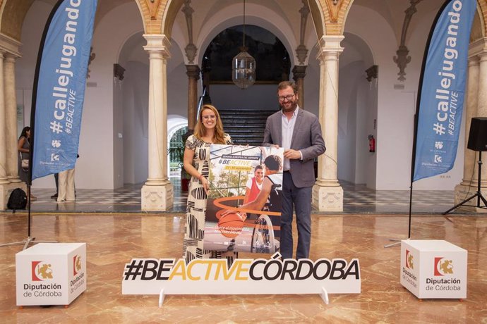 Alguacil y Martín en la presentación de 'BeActiveCórdoba'.