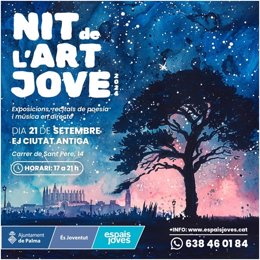 La Nit de l'Art Jove 2024 llega este sábado a Palma para dar a conocer la producción de artistas emergentes