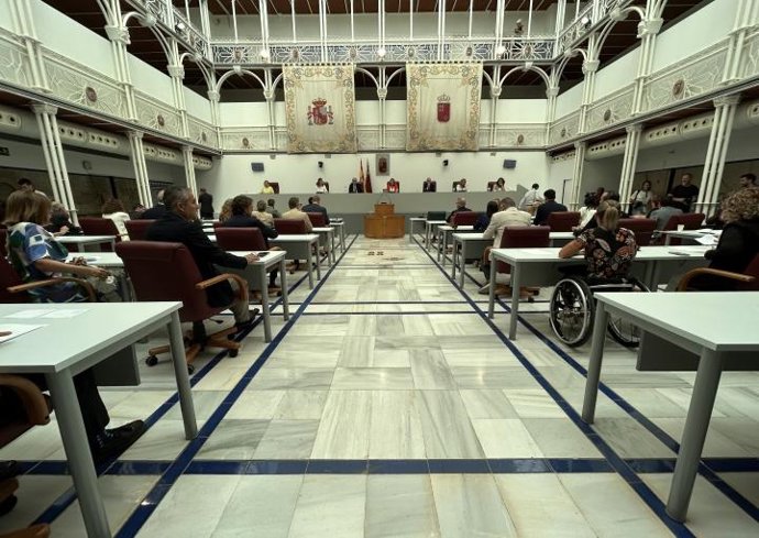 Sesión plenaria de la Asamblea Regional de Murcia para la elección de la Comisionada de la Transparencia de la Región de Murcia