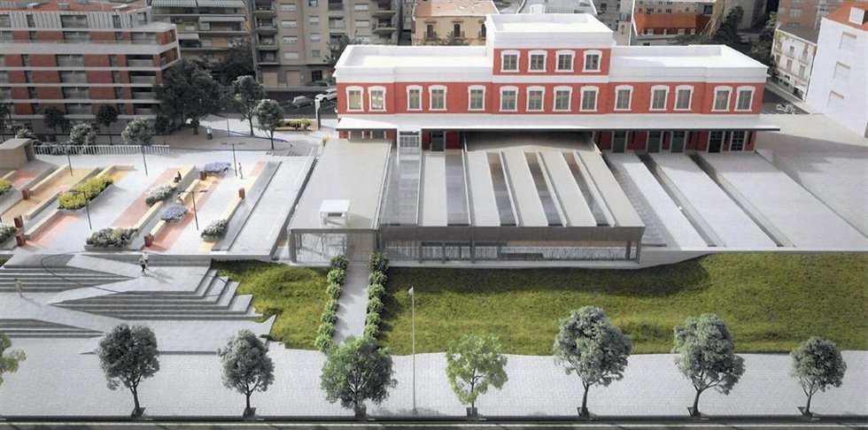 Imagen virtual de la futura estación de Vilafranca del Peneds (Barcelona).