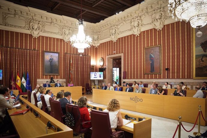 Archivo - Pleno del Ayuntamiento de Sevilla.