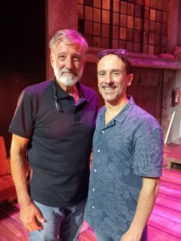 Emilio Aragón y Víctor Ullate Roche, en la presentación de 'Godspell' en Barcelona