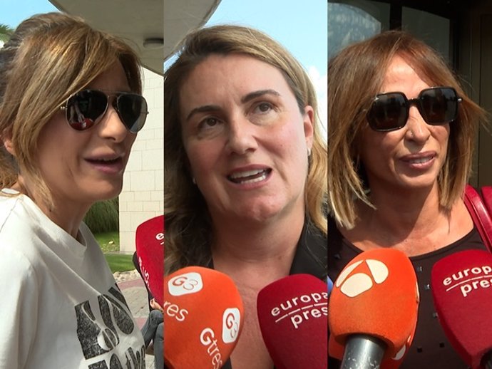 GEMA LÓPEZ, CARLOTA CORREDERA Y MARÍA PATIÑO EN EL TANATORIO DE JIMMY GIMÉNEZ-ARNAU