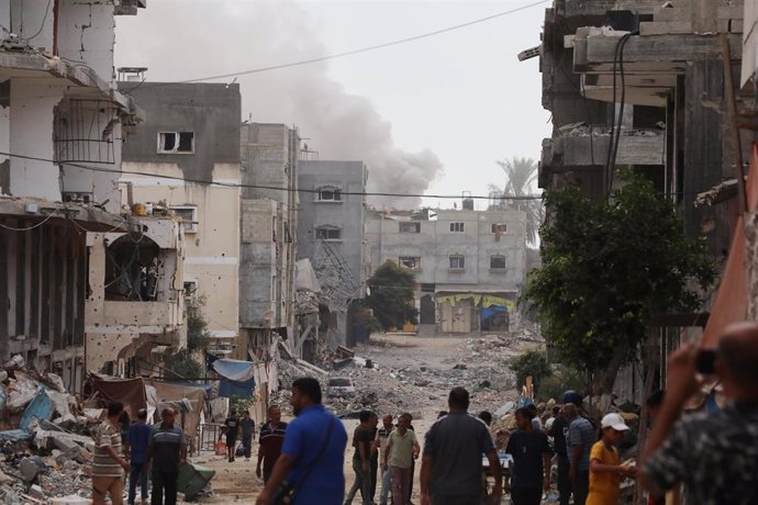 Un campamento de refugiados en Bureij, en la Franja de Gaza