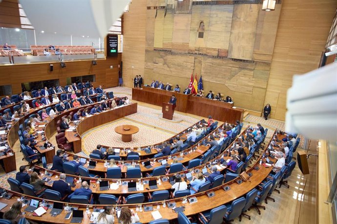 Imagen de recurso de un pleno de la Asamblea de Madrid