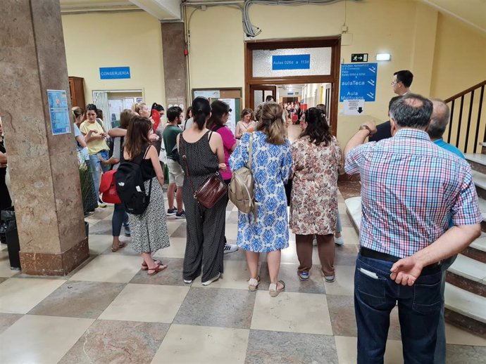 Imagen de archivo de oposiciones a Secundaria en Aragón.