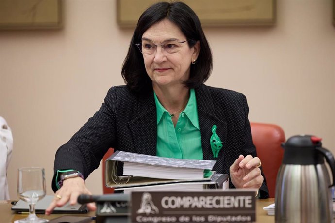 La presidenta de la Comisión Nacional de los Mercados (CNMC), Cani Fernández, comparece en la Comisión de Economía, Comercio y Transformación Digital, en el Congreso de los Diputados, a 19 de septiembre de 2024, en Madrid (España).