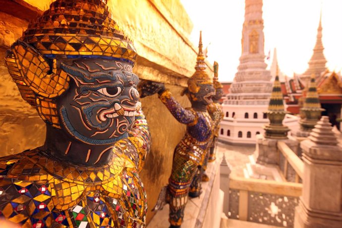 Archivo - The temple of Wat Phra Kaew in the city of Bangkok in Thailand in Southeastasia.