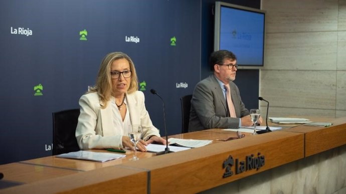 Belinda León y Amadeo Lázaro presentan el Plan de Internacionalización de La Rioja 2024-2025