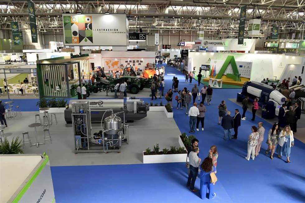 Archivo - Vista del pabellón interior en Expoliva 2023.