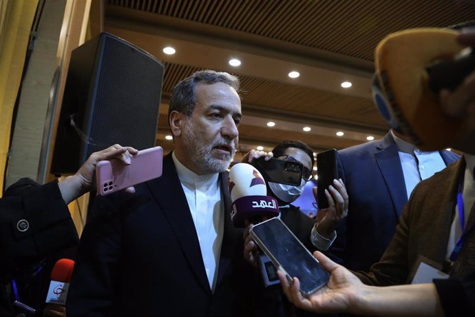 El ministro de Exteriores de Irán, Abbas Araqchi, durante una comparecencia ante la prensa (archivo)