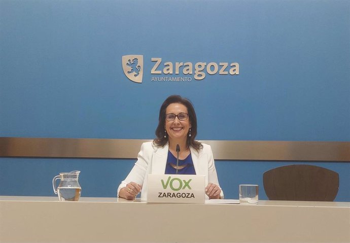 Archivo - La concejala de VOX en el Ayuntamiento de Zaragoza Eva Torres.