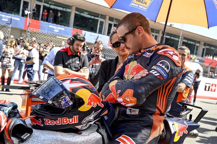 Archivo - Jack Miller en un Gran Premio de MotoGP con KTM